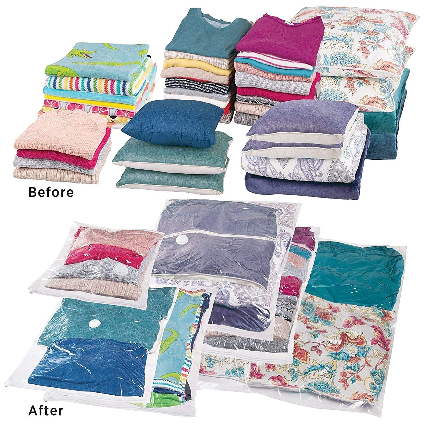 Reusable Vacuum Bags with Pump Set