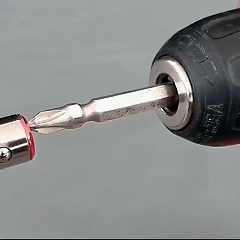 MAGNETIC SCREWDRIVER BIT REMOVABLE RING