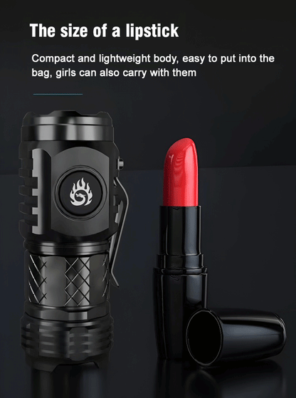3 in 1 Thumb-Sized Flashlight Keychain + Powerbank