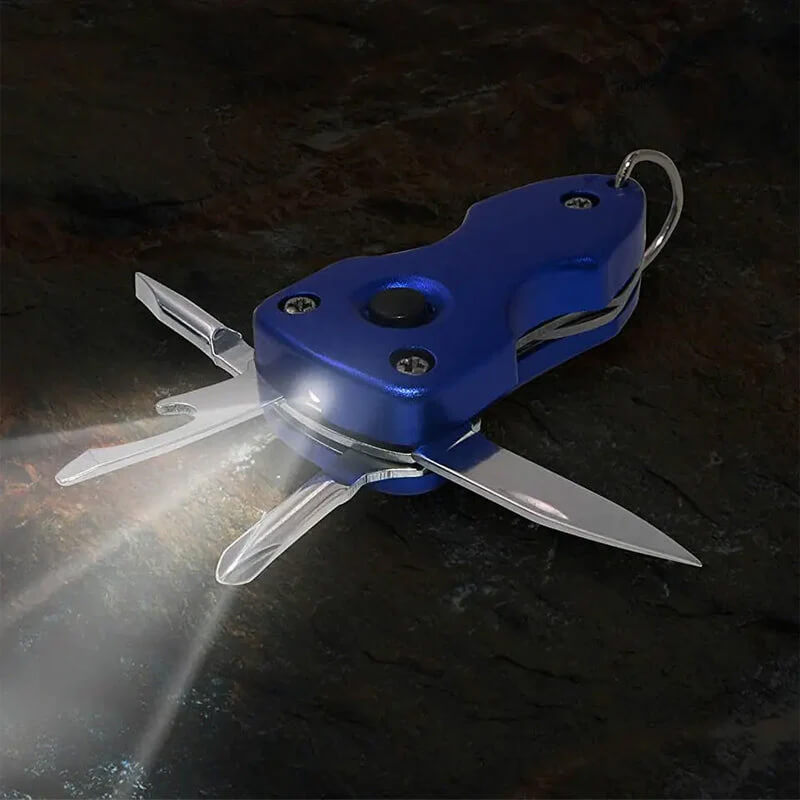 5 in 1 with Keychain, Knife, Screwdriver, Bottle Opener, 3 Screwdrivers