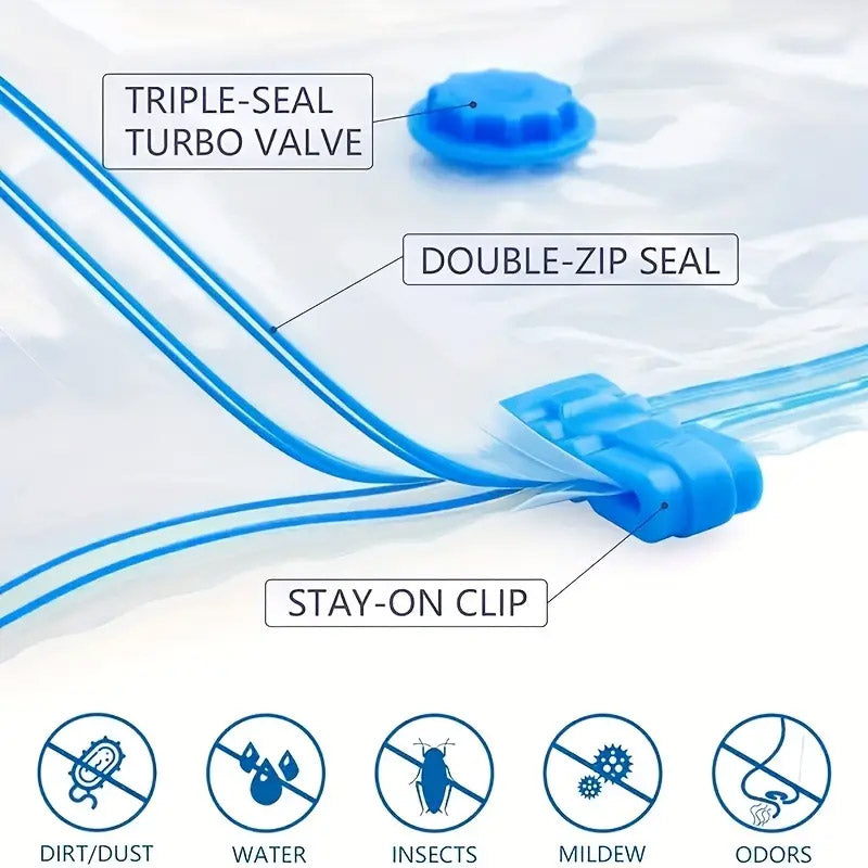 Reusable Vacuum Bags with Pump Set