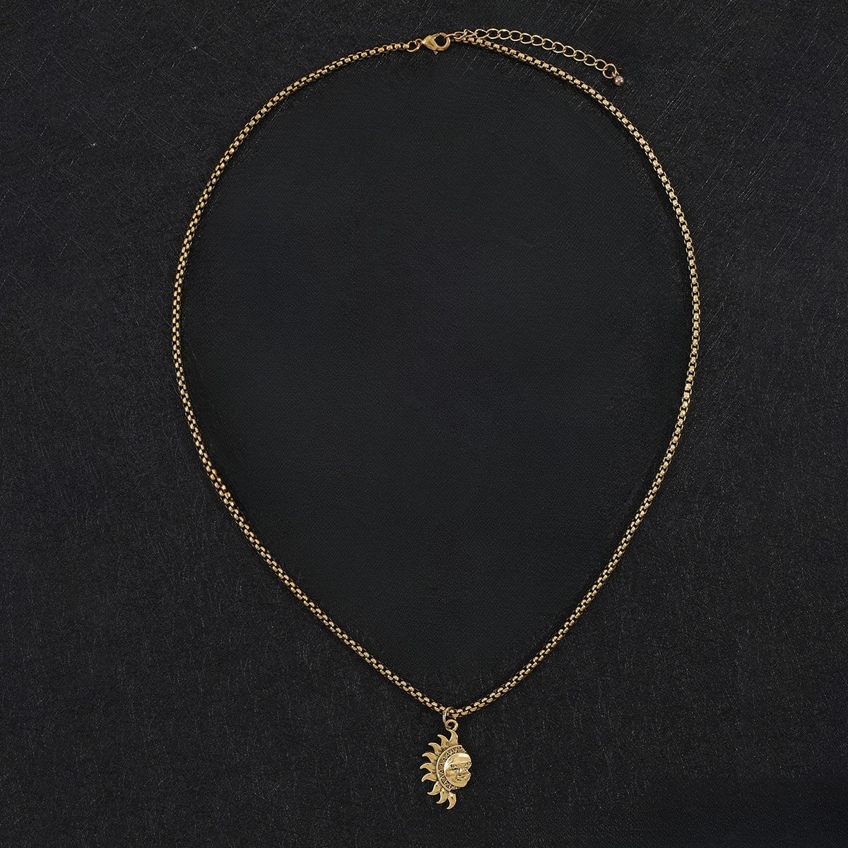 Sun and Moon Necklace Set