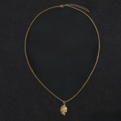 Sun and Moon Necklace Set