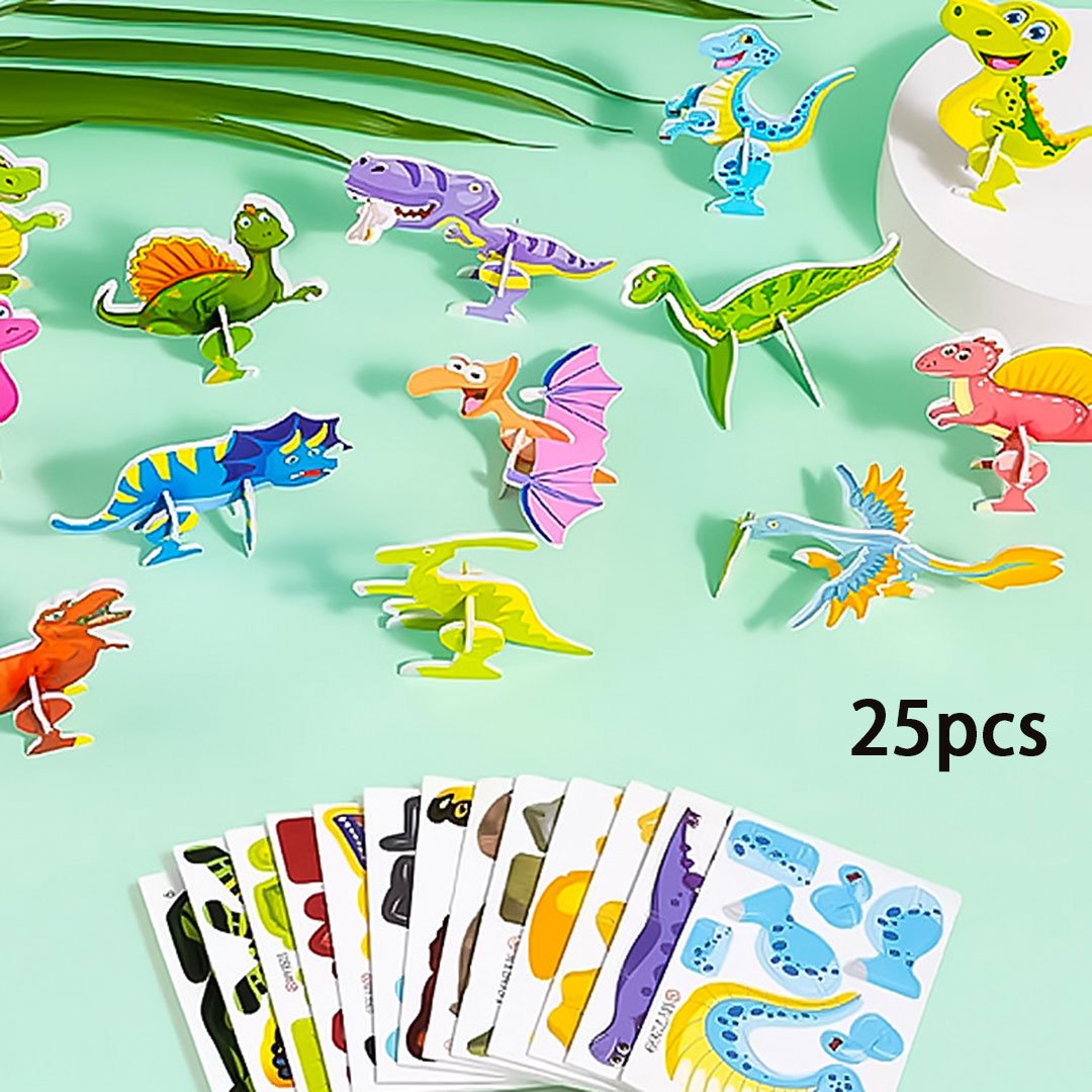 Re Useable Educational 3D Cartoon Puzzle