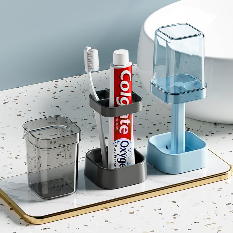 4 in 1 Stylish Toothbrush Holder with Cover