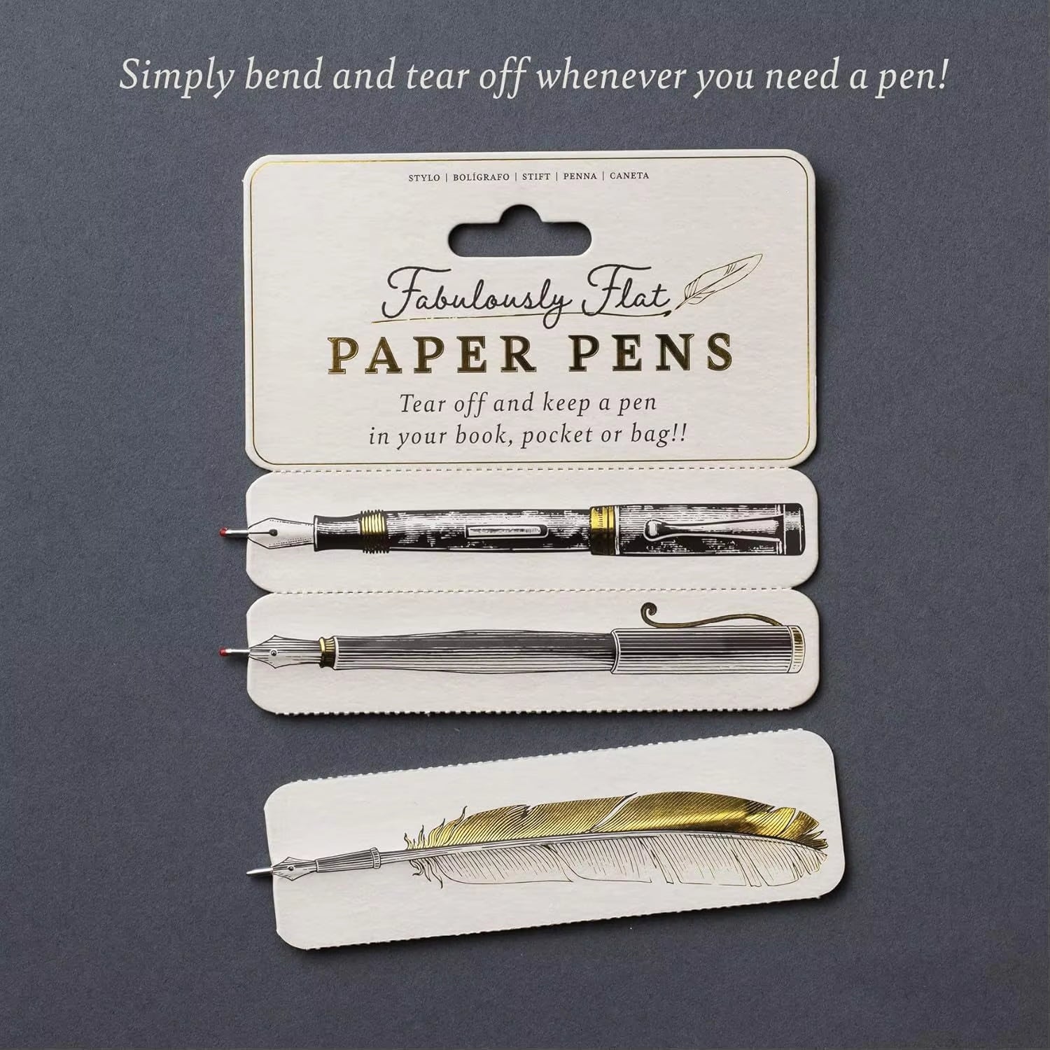 4 in 1 Flat Paper Pens