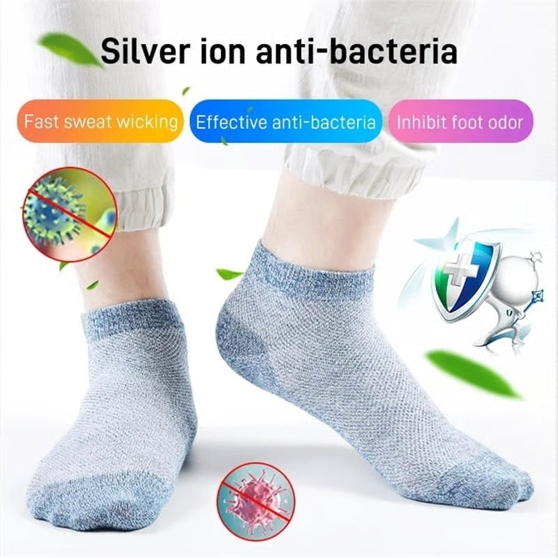 Unisex Cotton Anti Bacterial + Anti Smell Socks