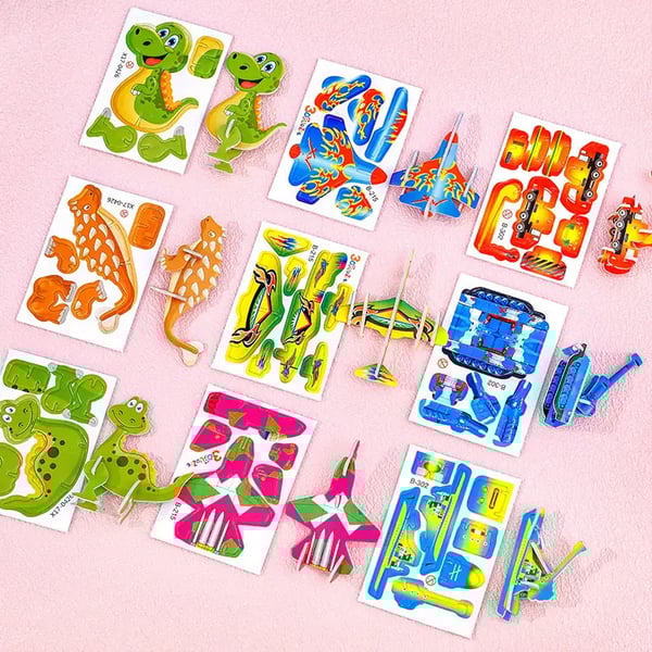 Re Useable Educational 3D Cartoon Puzzle