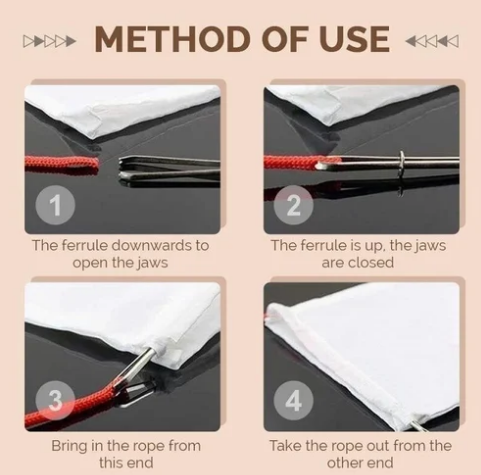 DIY Rope Threader Clip ( PACK OF 8)