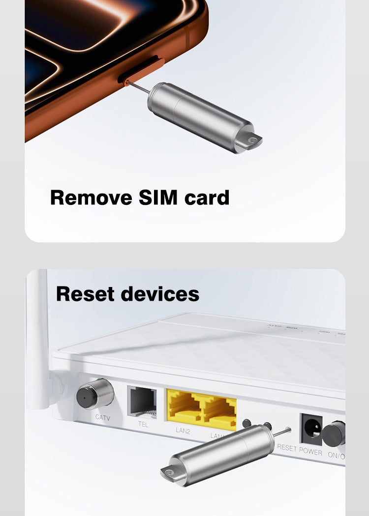 2-in-1 SIM Ejector Tool & Cleaning Brush
