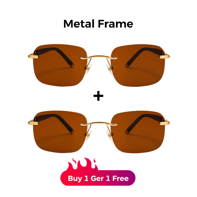 Men's Stylish Frameless High Definition Polarized Sunglasses