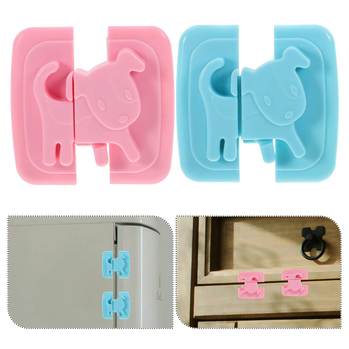Fridge and Cabinet Lock Pair
