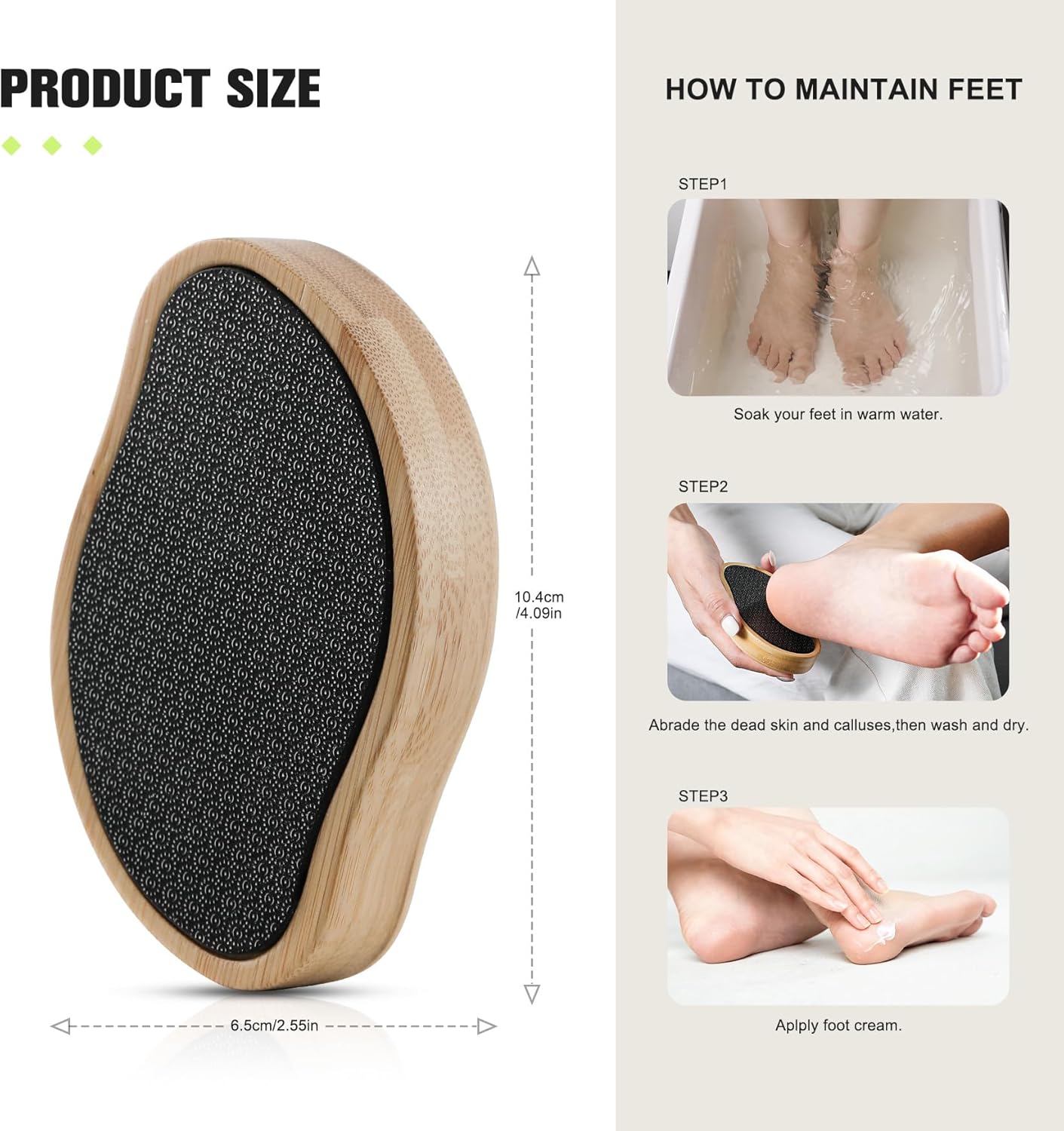 2 in 1 Crystal Glass Callus Hair Remover