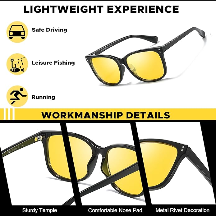 4 in 1 Polarized Anti Glare Glasses