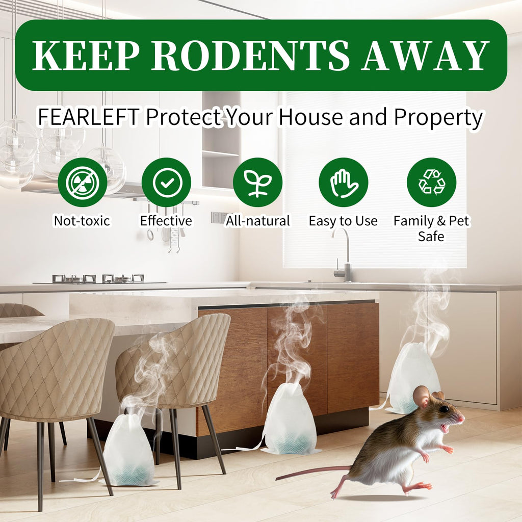 24-Pack Peppermint Oil Mouse Repellent – Safe & Natural