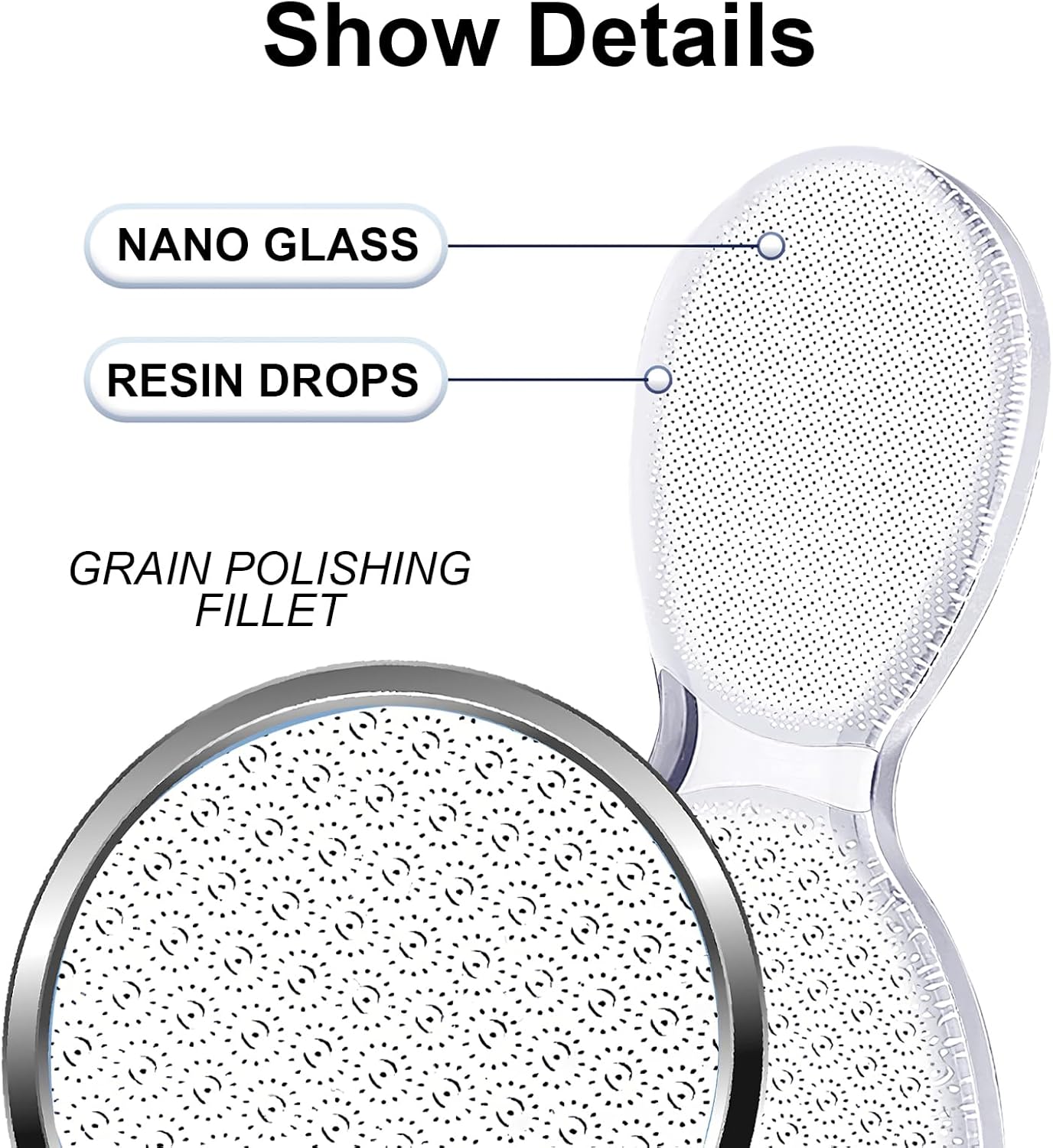 3 in 1 Nano Glass Hand & Foot Pad For Exfoliation, Calluses, Dead Skin, Foot Pad, Nail Shaping