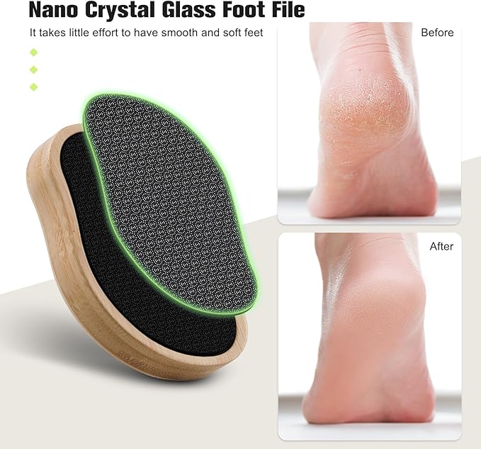 2 in 1 Crystal Glass Callus Hair Remover