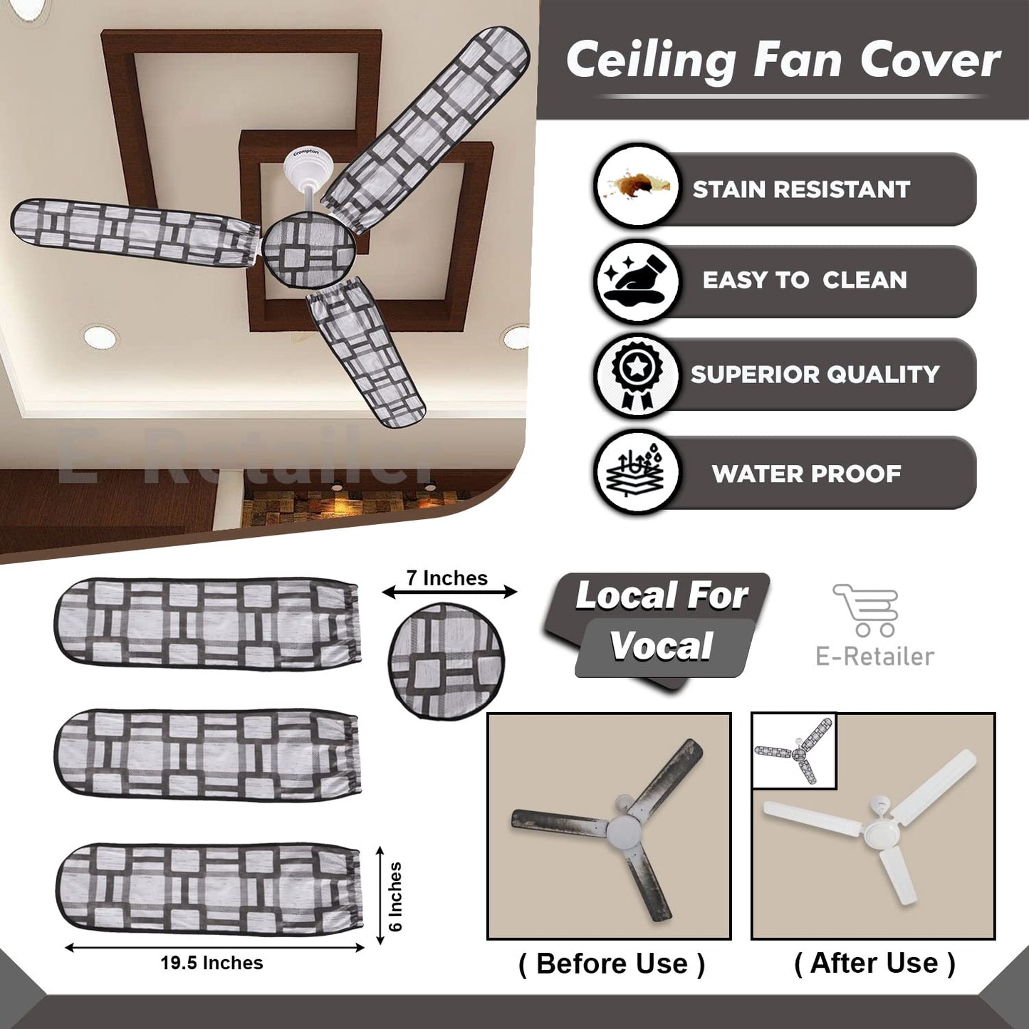 Universal Ceiling Fan Cover