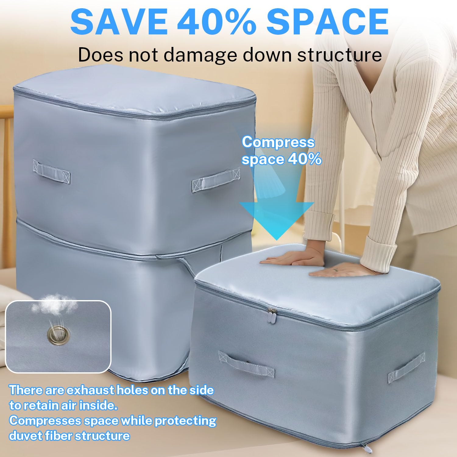 Space Saving Self Compression Organizer