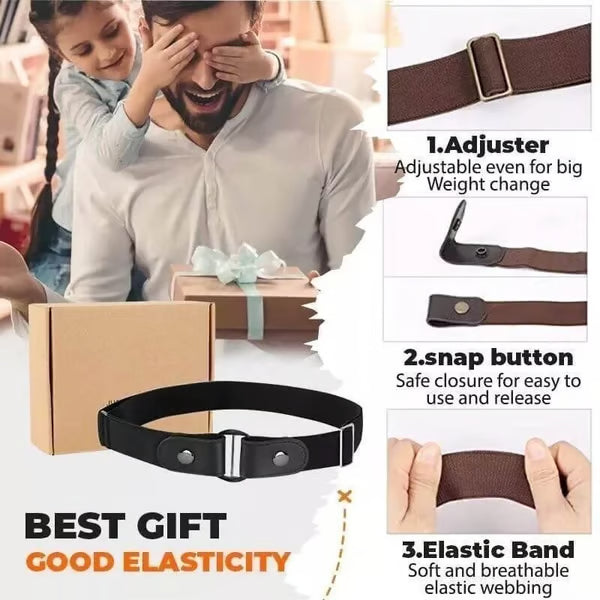 Unisex Buckle-free Invisible Elastic Waist Belts