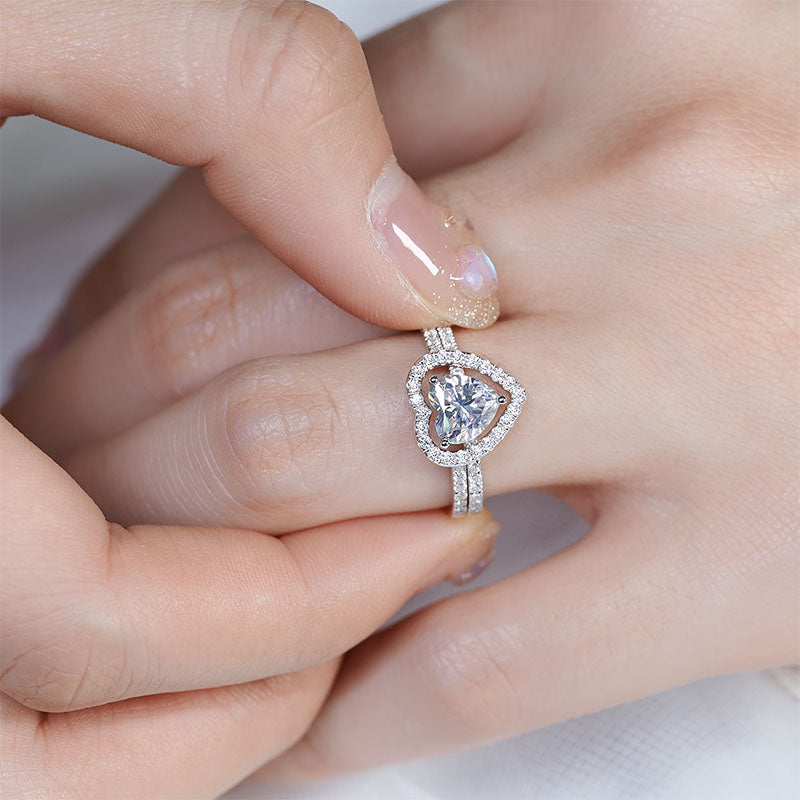 2 in 1 Matching Hearts Ring