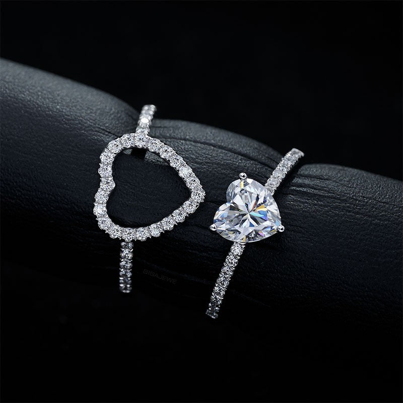 2 in 1 Matching Hearts Ring