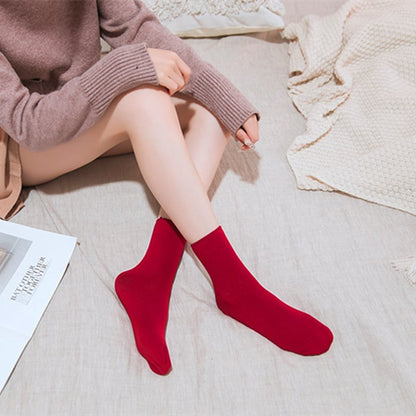 100% Cotton + Anti Smell Velvet Winter Thermal Socks