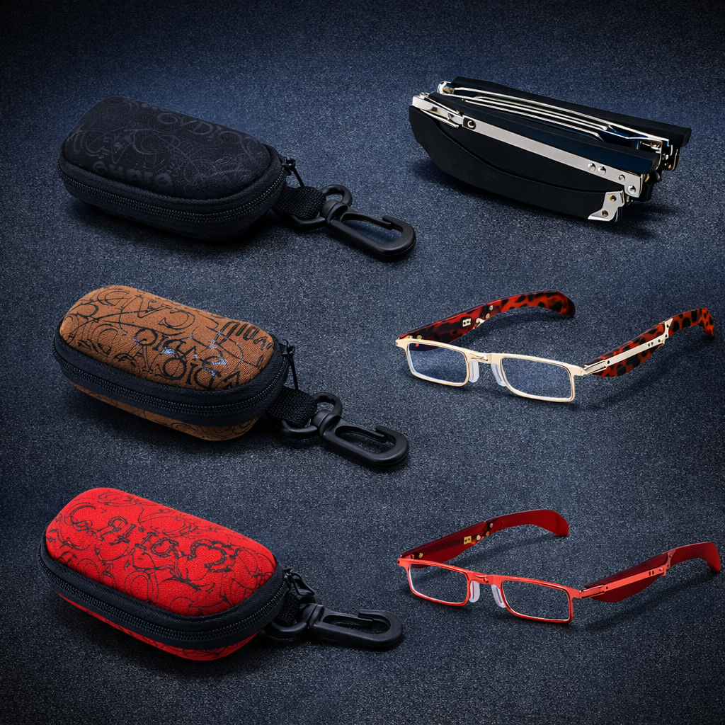 Foldable Anti Blue Light Reading Glasses With Case