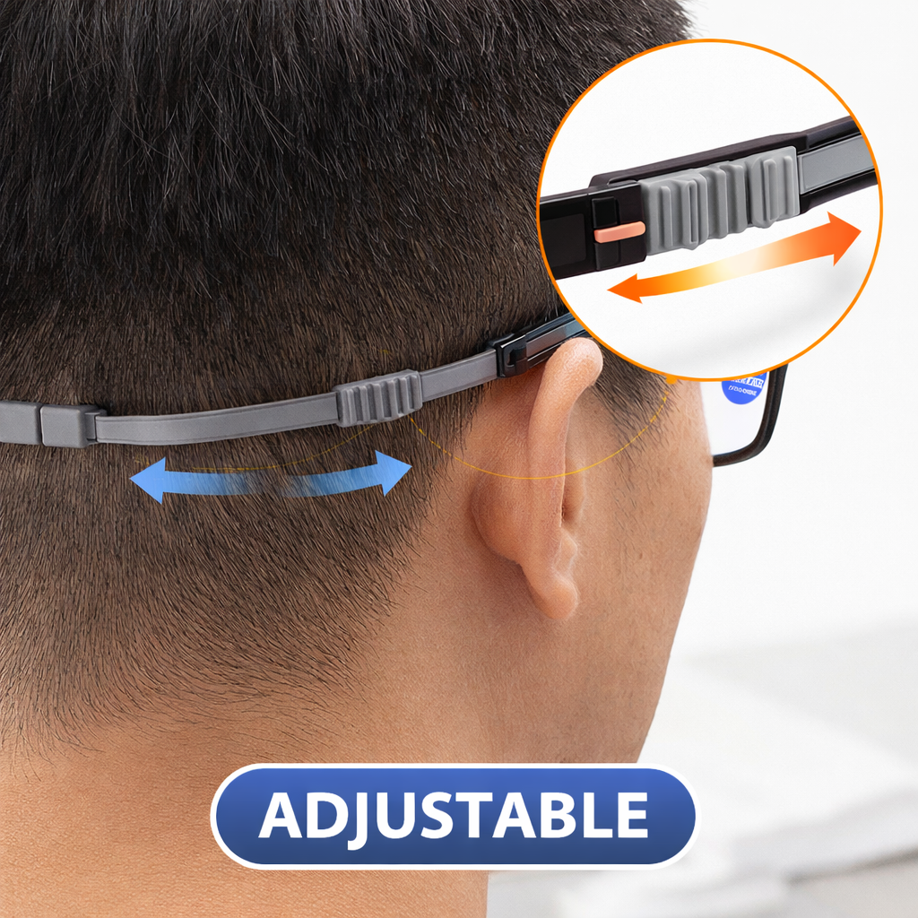 2 In 1 Secure Fit Anti-Blue Light Magnetic Strap Glasses