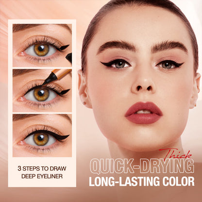 2 in 1 Alluring Cat Eye Stamp Eyeliner ( 8 Months Lasting Refill )