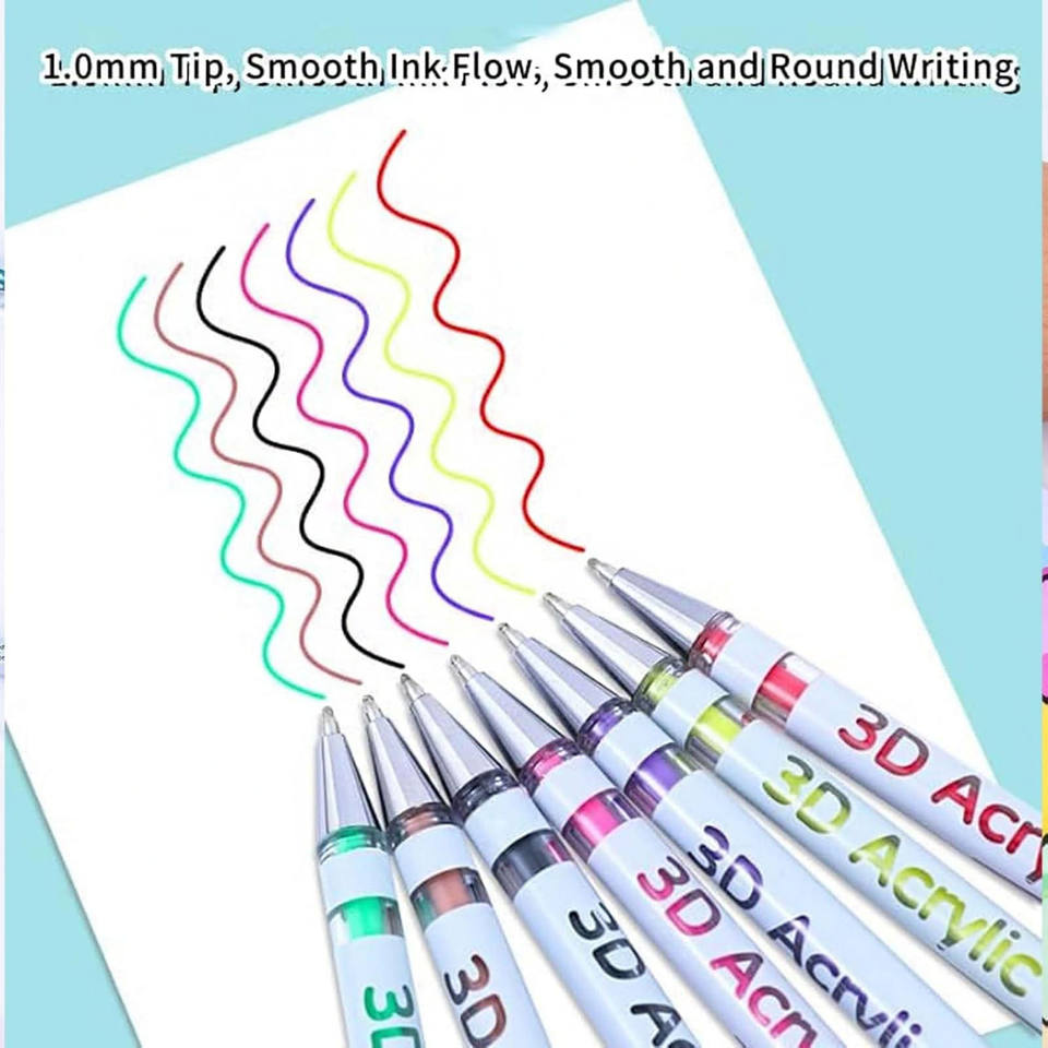 3D Arcrylic Gel Pens