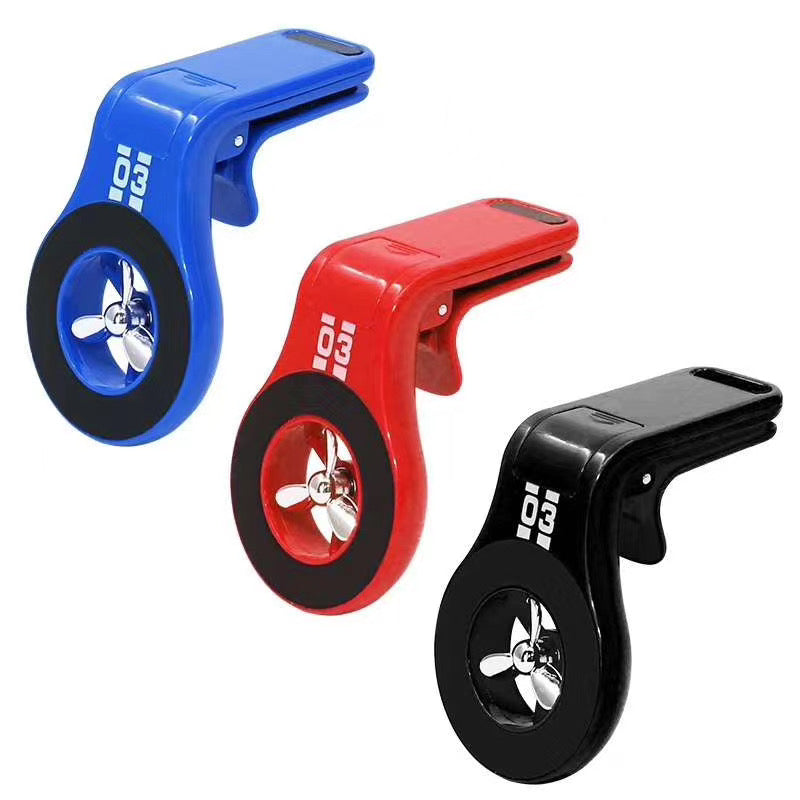 Car Fan Moving Air Freshner + Phone Holder