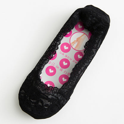 Lace No Show Liner Socks for Women (  Anti Bacterial + Smell Free )