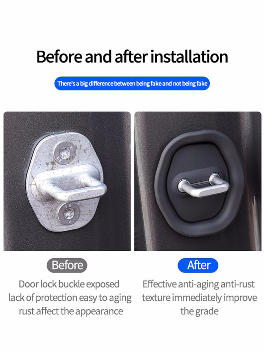 Anti Shock Car Door Lock Cover