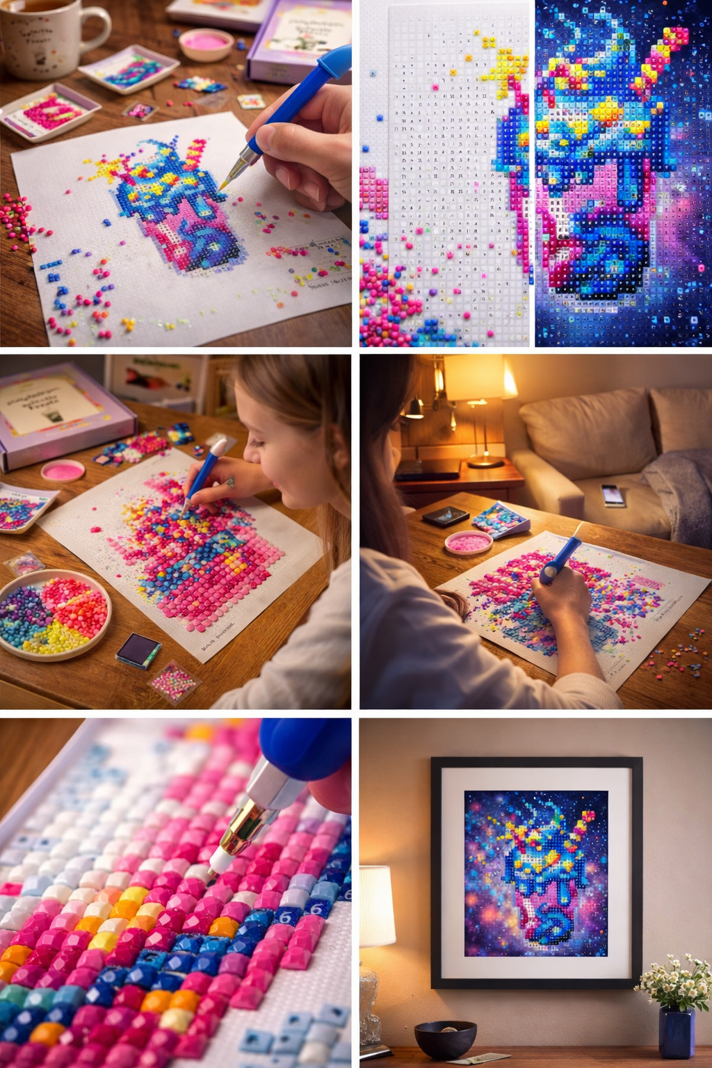 3 in 1 DIY Creative Diamond Painting Set