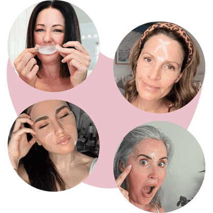 Reusable silicone patches that moisturize and repair wrinkles