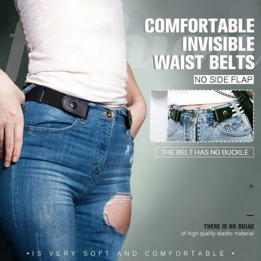 Unisex Buckle-free Invisible Elastic Waist Belts
