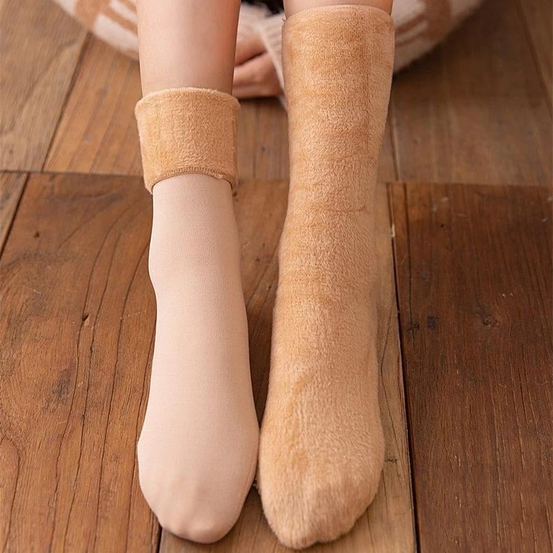 100% Cotton + Anti Smell Velvet Winter Thermal Socks