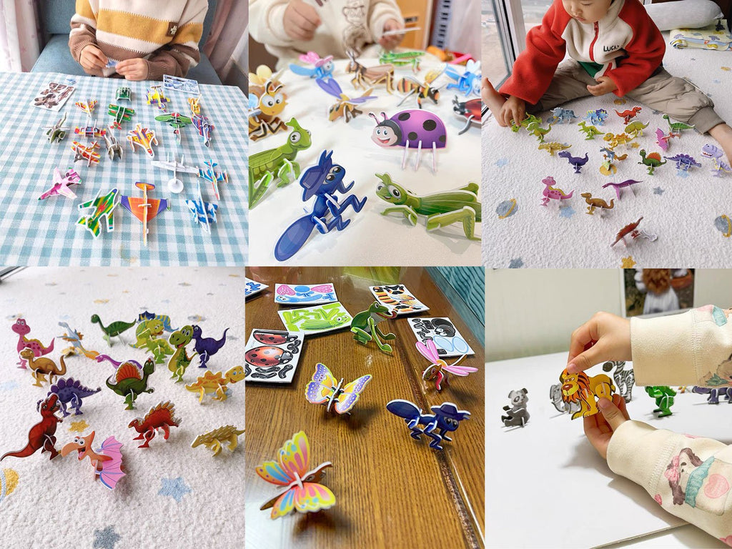 Re Useable Educational 3D Cartoon Puzzle