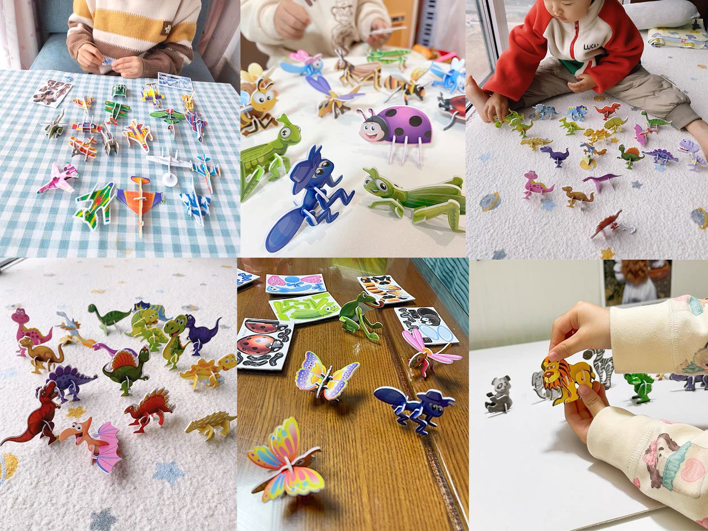 Re Useable Educational 3D Cartoon Puzzle