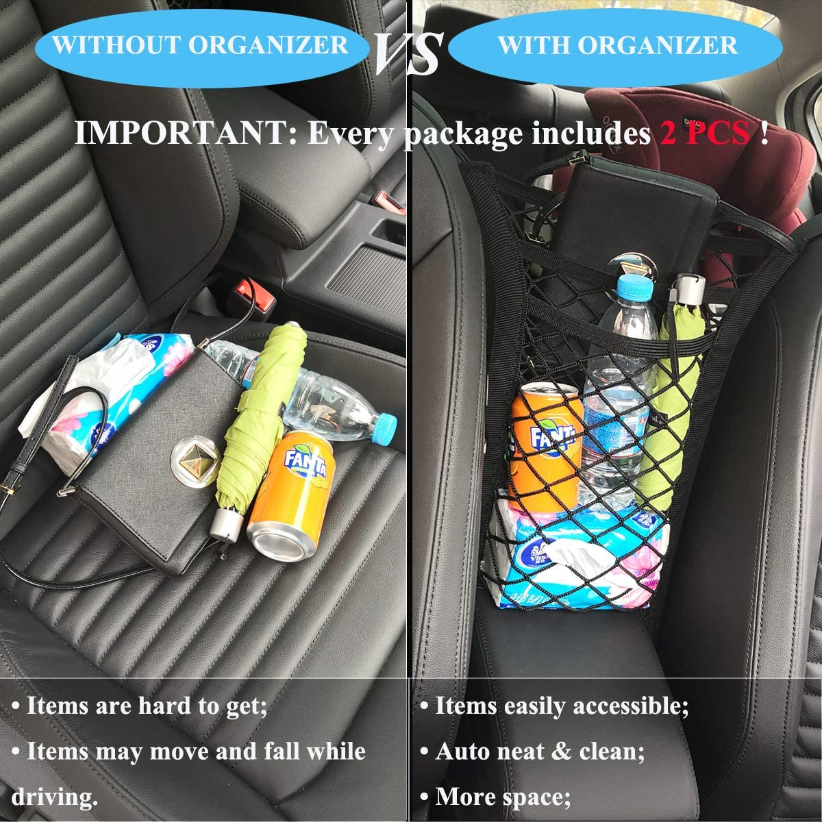 Car Storage Net Bag