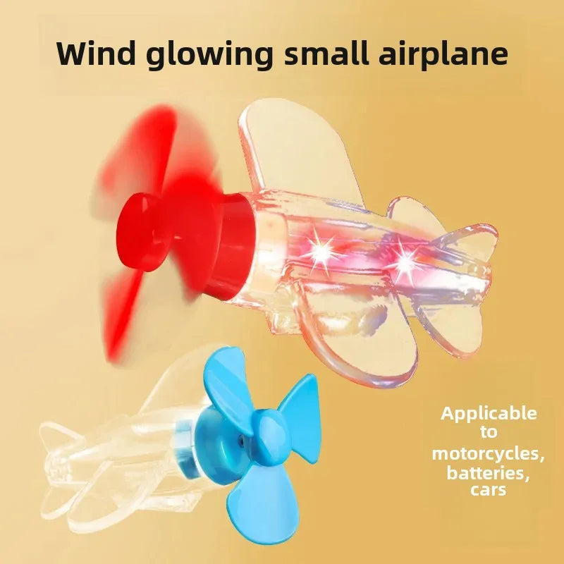 Wind Powered Light Up Small Plane ( Pack of 2 )