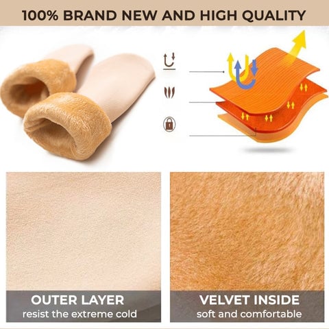 100% Cotton + Anti Smell Velvet Winter Thermal Socks