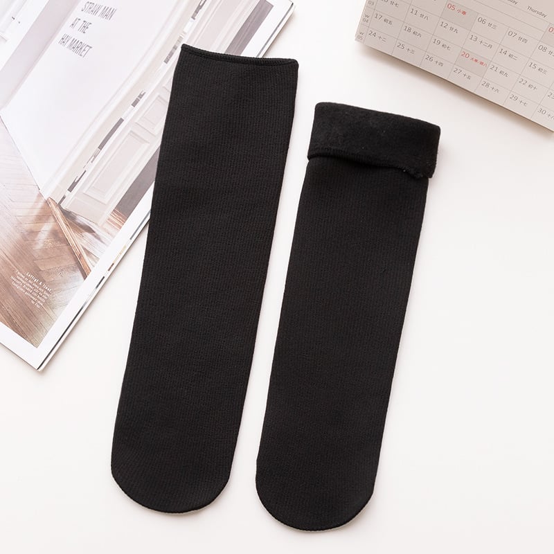 100% Cotton + Anti Smell Velvet Winter Thermal Socks