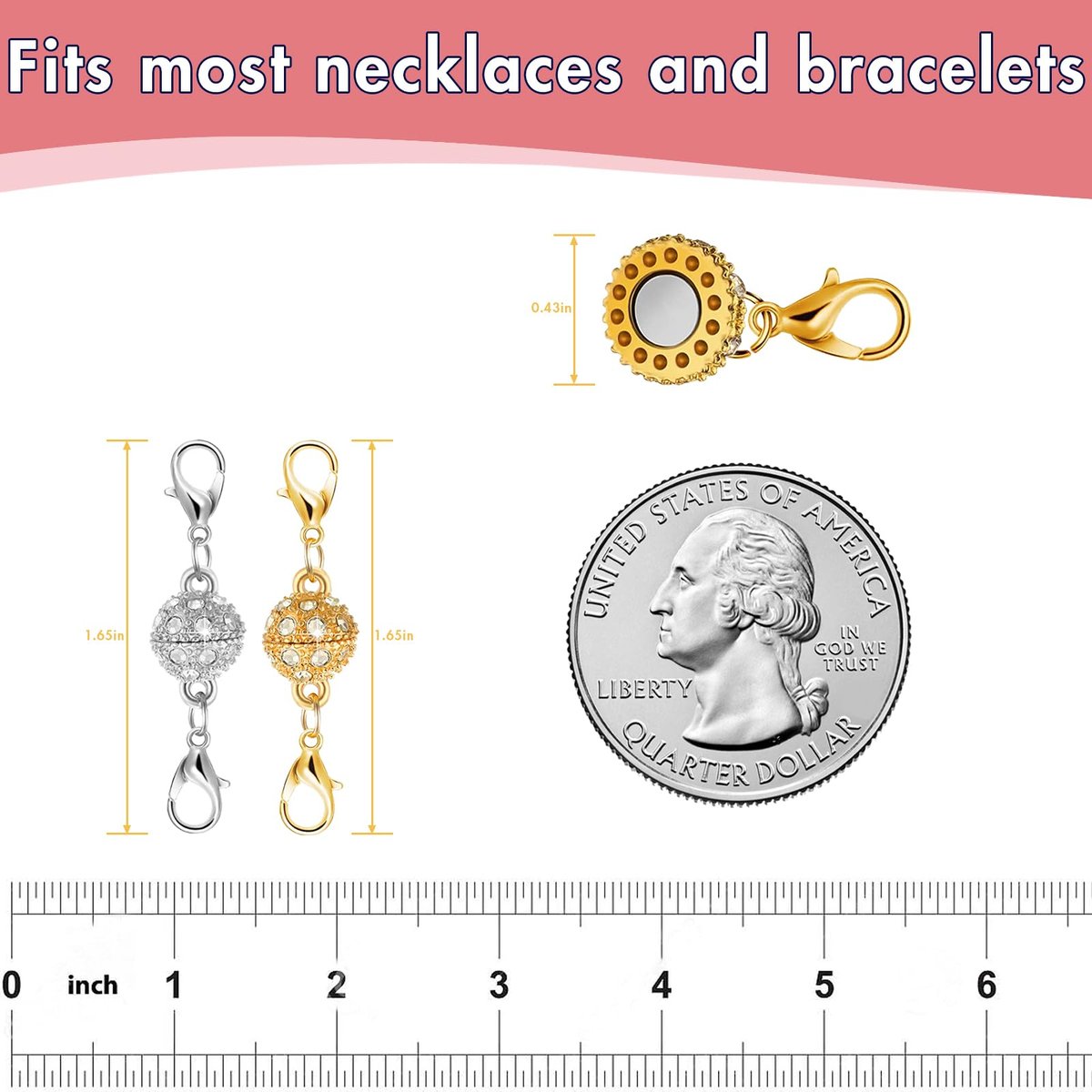 Magnetic Necklace Clasps and Closures