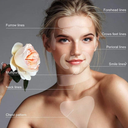 Reusable silicone patches that moisturize and repair wrinkles