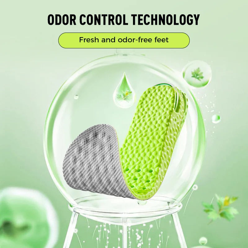 Anti Oder + Pain Relieving Height Increase Insoles ( Unisex )
