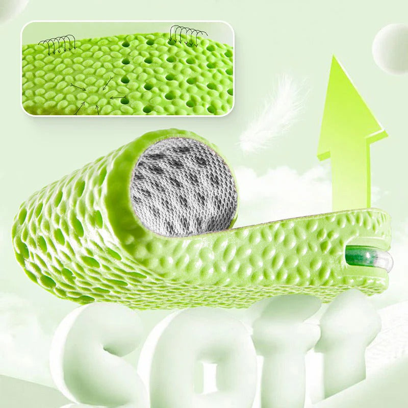 Anti Oder + Pain Relieving Height Increase Insoles ( Unisex )