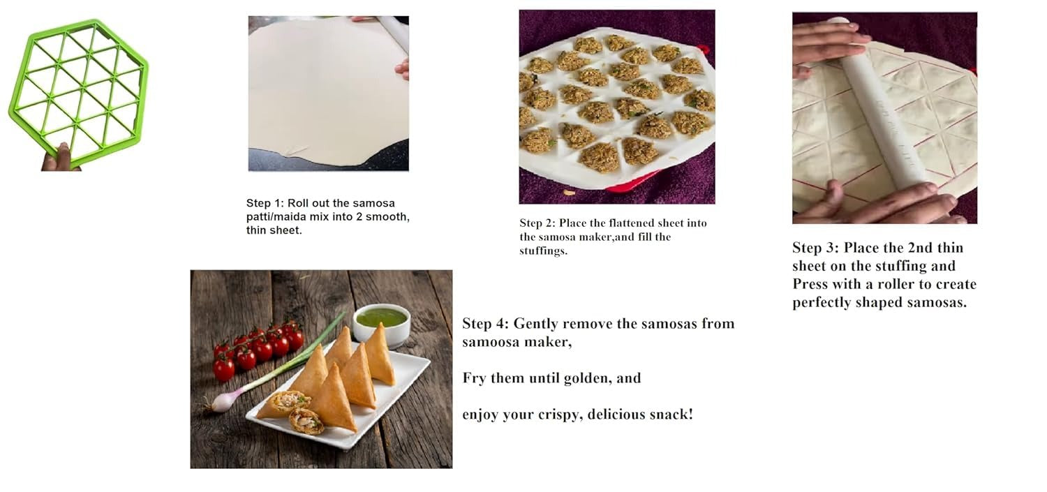 24 in 1 Unbreakable Samosa Maker (Allow to Open)