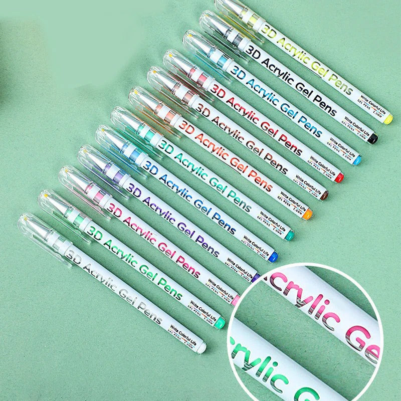3D Arcrylic Gel Pens